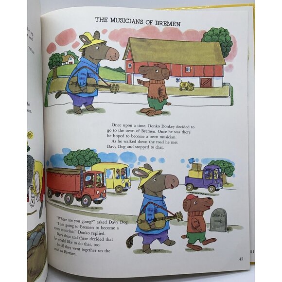 Richard Scarry's Animal Nursery Tales Picture Book Vintage 1975 Golden Book - Picture 8 of 10